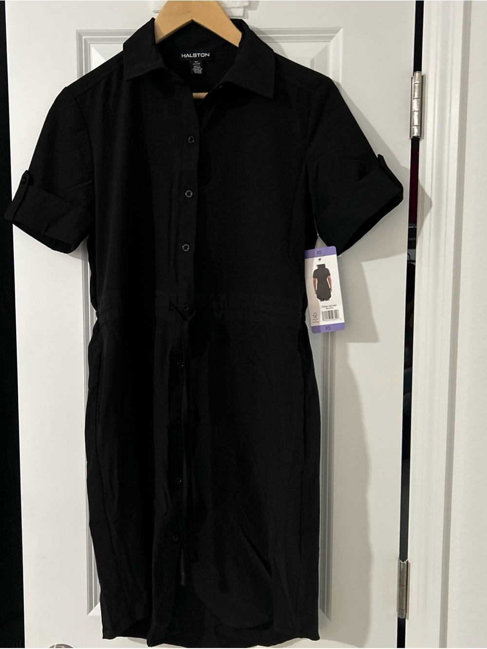 Halston Women's Dress, Black, Size: XS, New NWT